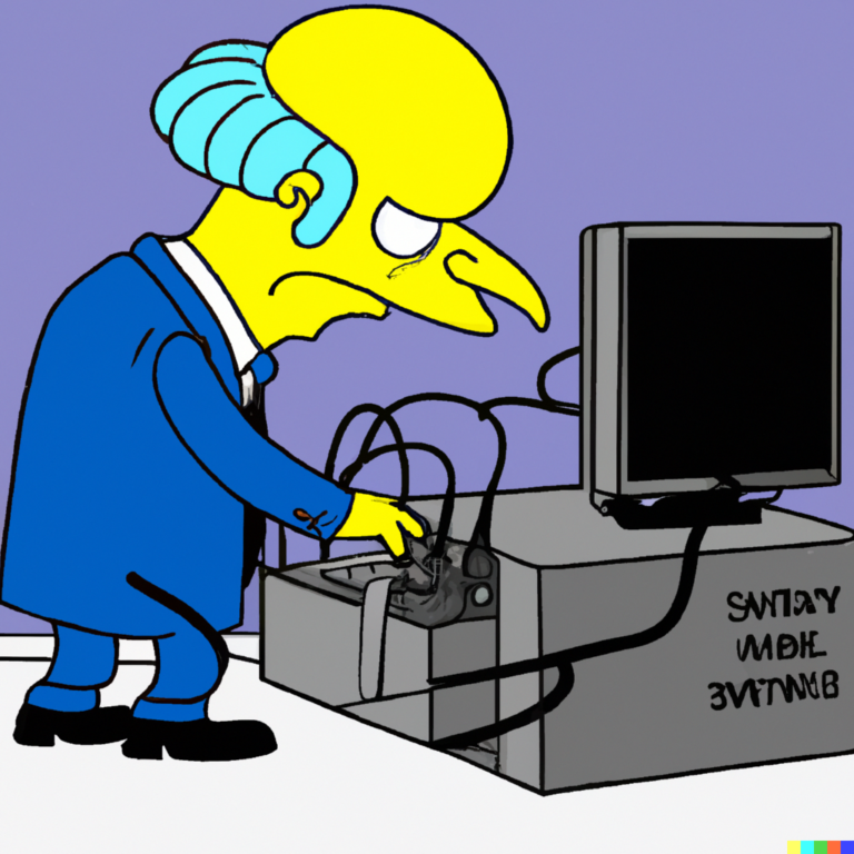 Mr. Burns controls the internet