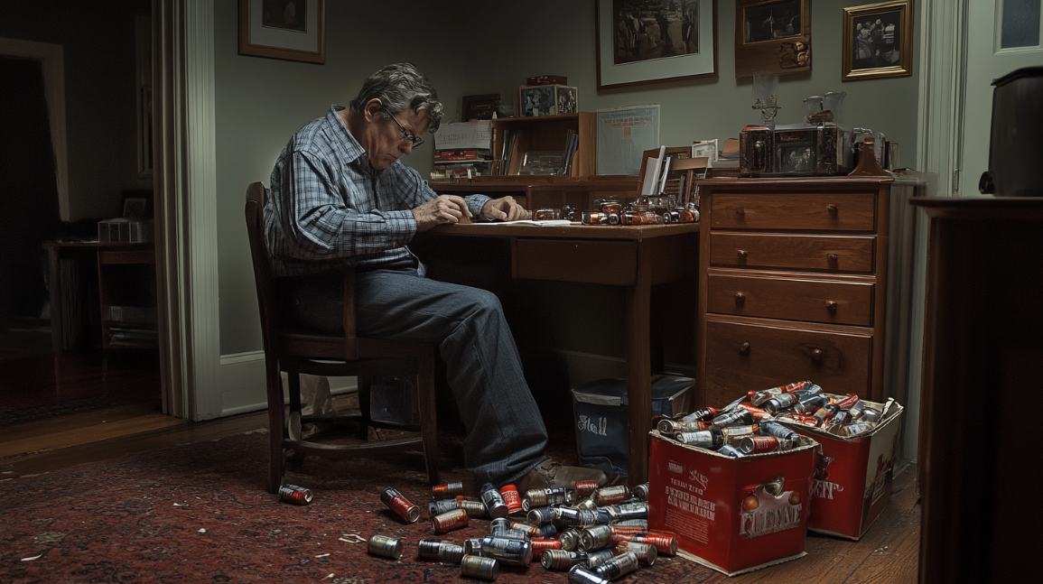 A writer at his desk