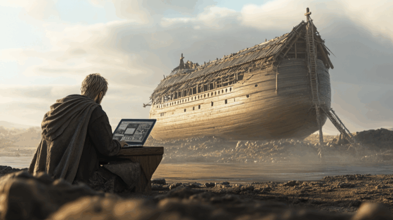 Noah with laptop