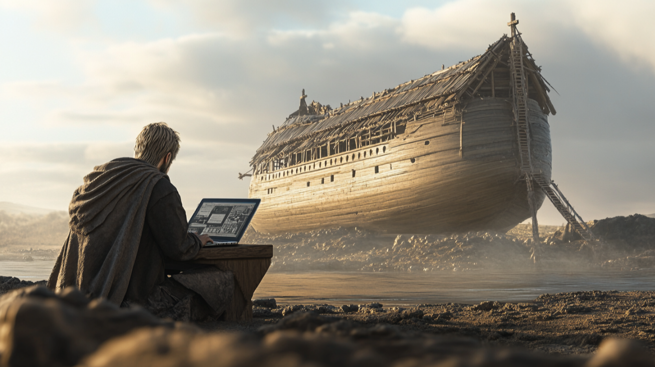 Noah with laptop