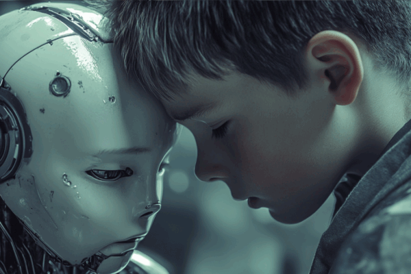 How we treat AI will test our morality Child with robot