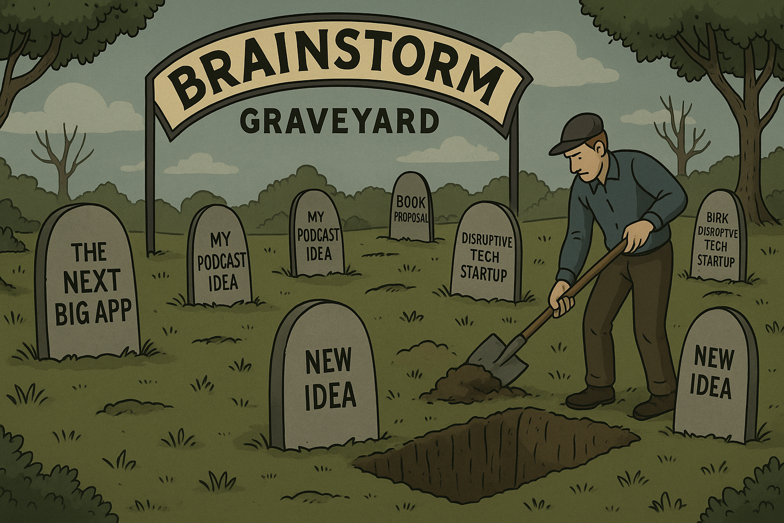 brainstorming graveyard