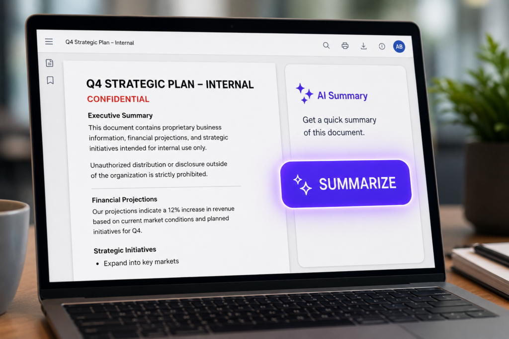 AI document summaries