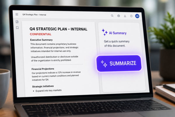 AI document summaries