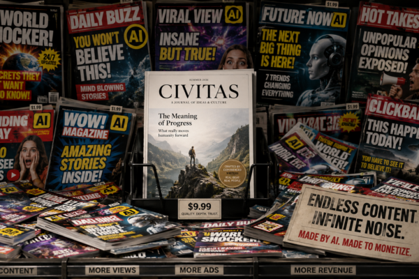 AI magazine rack